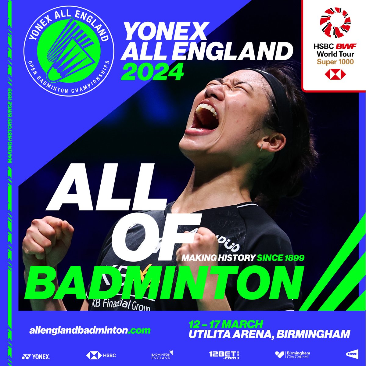 🚨 EVENT INFO 🚨 🏸 The @YonexAllEngland Open Badminton Championships has officially begun! All event details including performance times and our bag policy can be found on our website 👉 bit.ly/3SsbAWA
