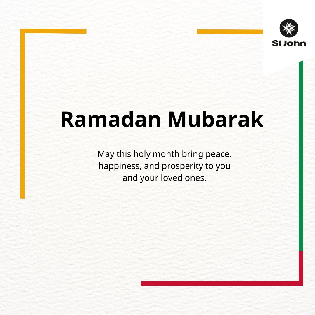 We wish everyone celebrating a blessed #Ramadan. 

#OneStJohn #StJohnPeople #RamadanMubarak