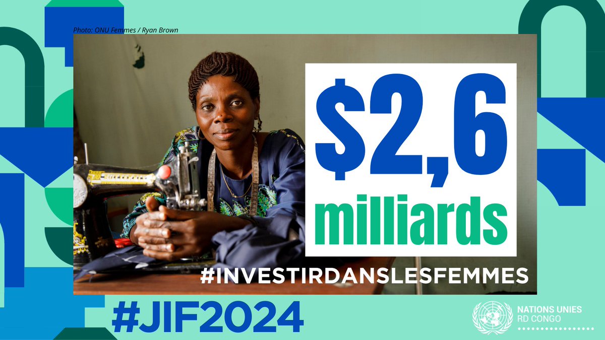Le Plan de Réponse Humanitaire 2024 estime que 2,6 milliards USD de fonds sont nécessaires pour répondre aux besoins humanitaires en #RDC 🇨🇩 Cela inclut les besoins des femmes et des filles, encourageons l'investissement dans la paix #InvestirDansLesFemmes #JIF2024 #8mars2024
