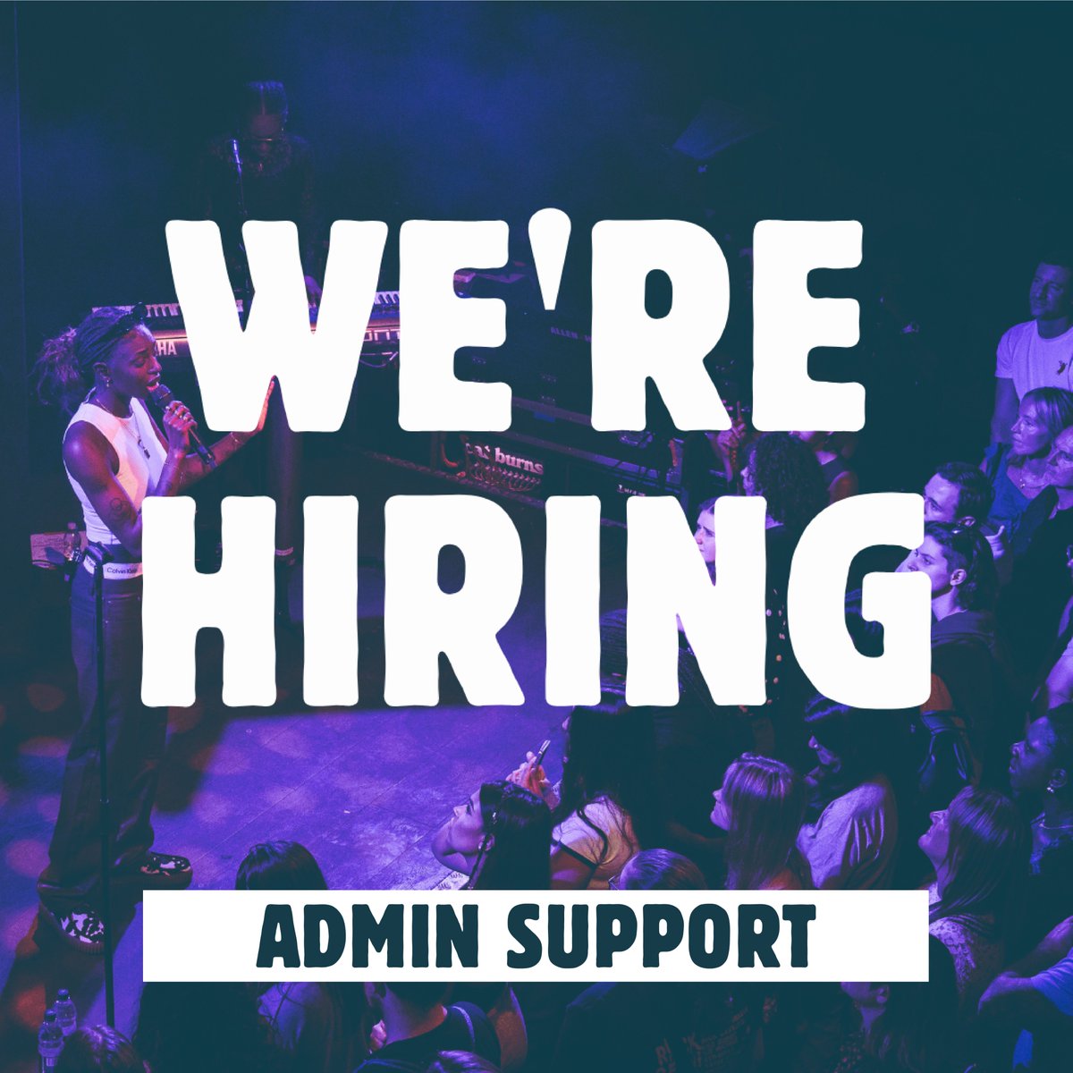 We are looking to appoint an England Coordinator and an Admin Support who are willing to get stuck in and join our passionate and dedicated team. Importantly, we are looking for people who can demonstrate they are committed to the Grassroots Music Venue sector. 1/4.