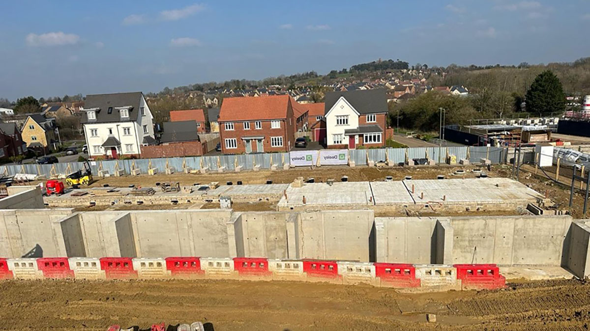 Work has been going well on our #groundworks project at Faringdon. We've installed the 4m high concrete wall as well as the substructure brickwork & beam & block flooring. Despite tight site conditions & bad weather, this project is coming along nicely. mtmidlands.co.uk