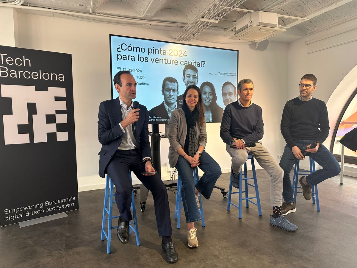 Tech Barcelona (@techbarcelona) on Twitter photo 🔴 Live from #Pier01 Auditori
2024 trends for venture capitals with <a href="/maitefibla/">Maite Fibla Gasparin</a>, <a href="/Aniolbrosa/">aniol brosa</a>, Marc Badosa & Antonio San Segundo.
#InBarcelonawetech 🔴 Live from #Pier01 Auditori
2024 trends for venture capitals with <a href="/maitefibla/">Maite Fibla Gasparin</a>, <a href="/Aniolbrosa/">aniol brosa</a>, Marc Badosa & Antonio San Segundo.
#InBarcelonawetech