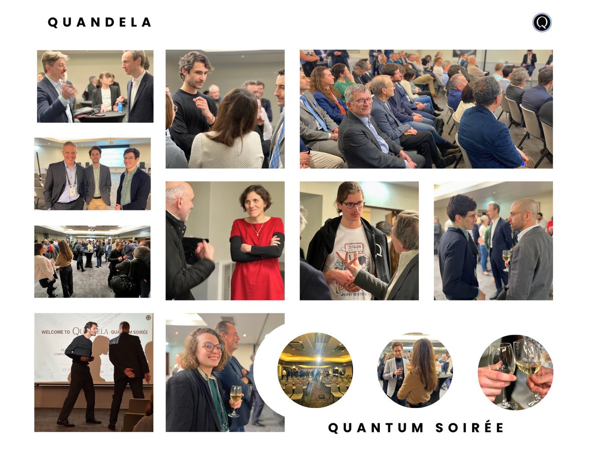Throwing it back to the fantastic #Quandela Quantum Soirée in Paris last week! Over 100 attendees gathered to explore the future of photonic quantum computing. From quantum cocktails to visionary discussions, it was an unforgettable evening! 🍸💻 #QuantumComputing