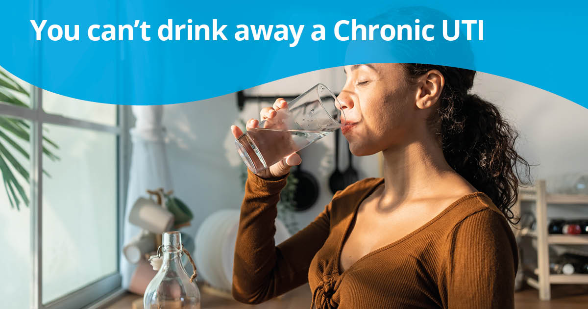 You are often advised to drink plenty of water after a bladder infection. However, with a chronic UTI, this may mask the condition. Testing may be negative due to the dilution effect, not the disease cure. bladderhealthuk.org/page/index/294 #bladderproblems #UTIs #bladderpain