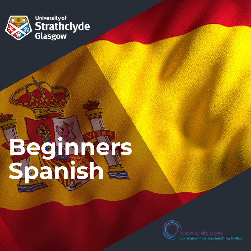 StrathclydeAFA's tweet photo. Beginners Spanish
We are pleased to introduce fully funded beginners Spanish, commencing Apr 2024. 

The course is designed to support adults who are looking to re-enter the workforce, facing redundancy, or considering a career change in mid-late career.
 https://t.co/Y4RumZzXRj https://t.co/gycdBc1xhf