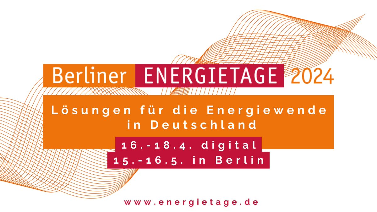 ‼️ Die #ENERGIETAGE finden dieses Jahr ganz unter dem Motto '#Lösungen für die #Energiewende in Deutschland' statt. Alle Infos hier: energietage.de @ECShares Projekt ist auch dabei! Weitere Informationen folgen in Kürze!