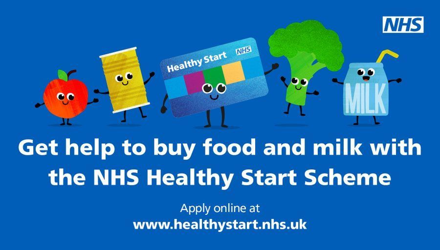 The NHS Healthy Start scheme helps young families and those who are pregnant to access healthy food, milk and vitamins for free.

Find out if you’re eligible for NHS Healthy Start and apply online now
at buff.ly/3qDFFac 

#NHS #HealthyStart #Rochdale