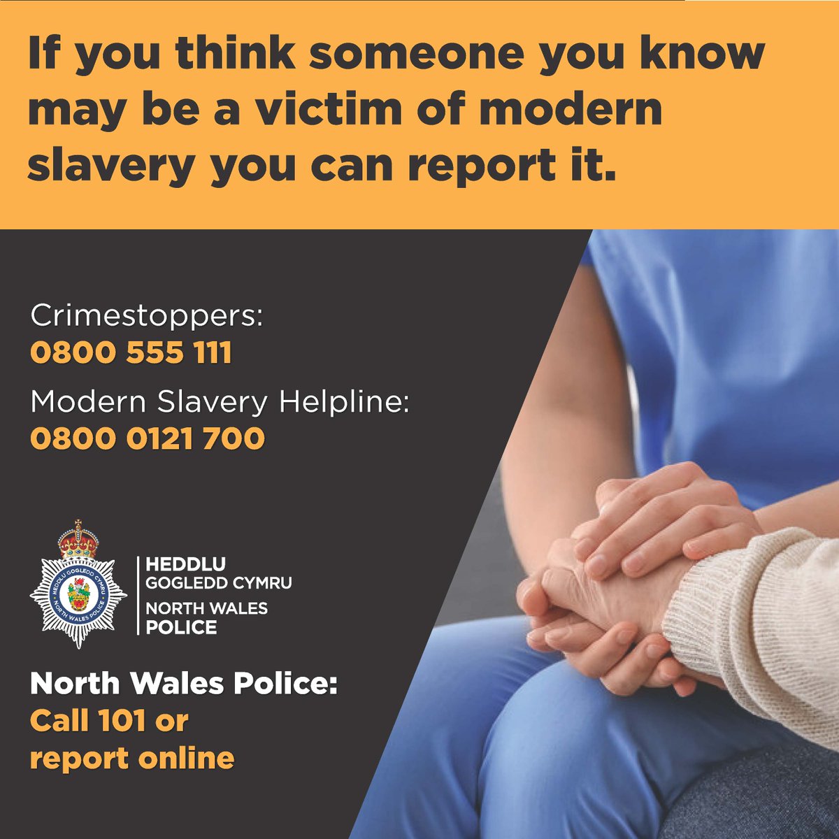 NWPolice's tweet photo. Help us stop modern slavery. #SpotTheSigns:
π΅ Labour exploitation or forced labour
π΅ Unable to freely contact friends or family
π΅ No access to their passport or personal documents
Find out more here π https://t.co/M2mJbsPv1j
#OpAidant https://t.co/jANPObv8th