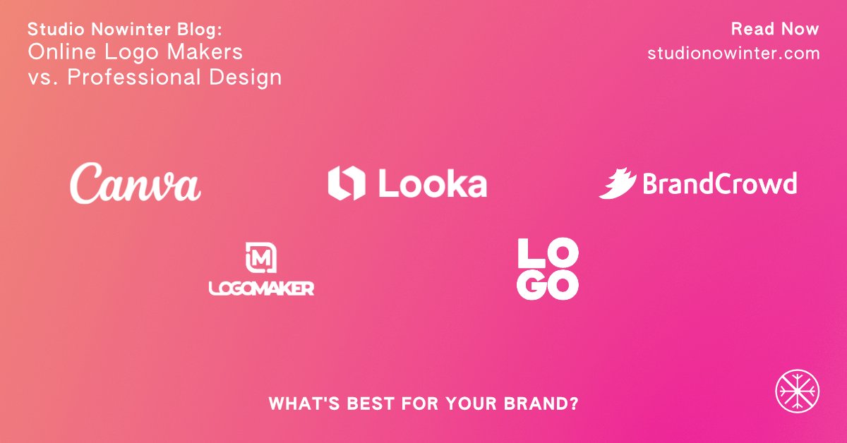studionowinter's tweet photo. Should you opt for an online logo maker or invest in professional design services?

https://t.co/dxSeRgOjrF

#StudioNowinter #LogoDesign #Branding #GraphicDesignCork #DesignStudioIreland https://t.co/MeLl1ZjSUp