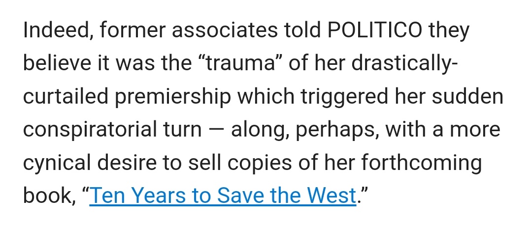 Great @BlewettSam piece on how Liz Truss transformed from Lib Dem to MAGA cheerleader. Former associates reckon her short and intense stint in Downing St left her with 'trauma' politico.eu/article/liz-tr…