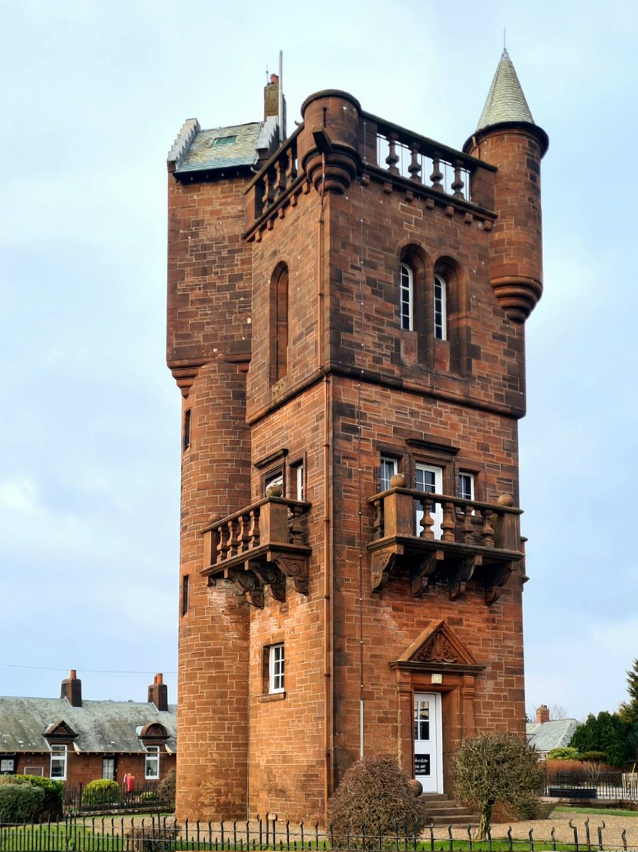 The Scots Baronial style National Burns Memorial in Mauchline in Ayrshire, close to the farm where Robert Burns was a tenant from 1784 to 1788. It was designed by William Fraser and was erected in the 1896 to mark the centenary of Burns' death.

#glasgow #ayrshire #robertburns