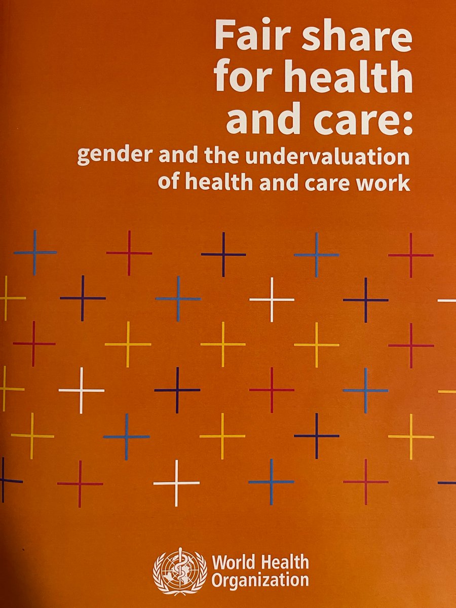 #CSW68 (1/2) New @WHO report and analysis on gender and the undervaluation of health and care work will be launched on Weds 13 March at UNHQ in New York. Moderated by the wonderful @Katja_Iversen with an inspiring panel from Costa Rica, @ILO, @UN_Women, @UHF_group