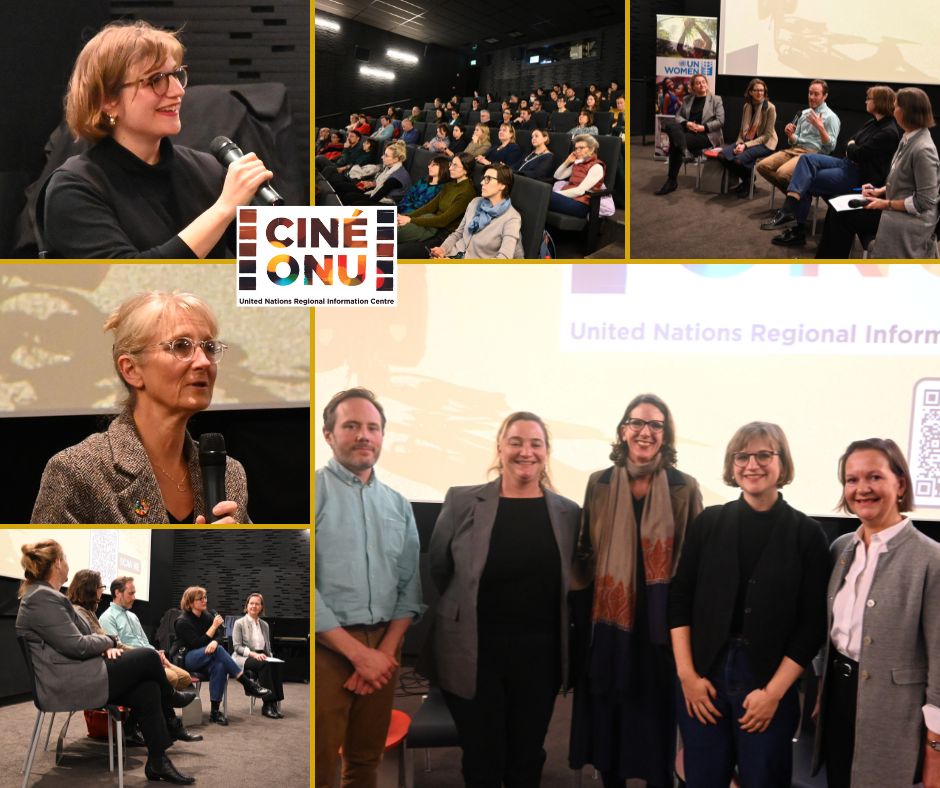 To mark #InternationalWomensDay #IWD2024, the @UNinBrussels & partners screened the film 🎞️'Women Don't Cycle' at @Cinematekbe. Thank you to @BrulardManon, the film director, our guest speakers, and to all who participated in the event!🚴‍♀️