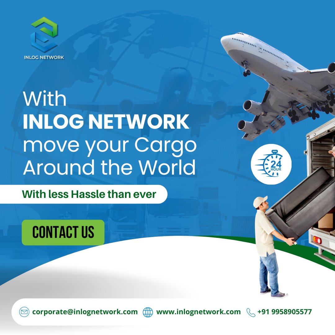 Inlog_Network's tweet image. We are experts in shipping big cargo around the world.
Trust us to export your cargo without any delay.

#INLOGNetwork #SmartLogistics #LogisticsExcellence #NextGenSupplyChain #4PLLogistics #EndToEndLogistics #CollaborativeLogistics #SupplyChainVisibility #StrategicCoordination