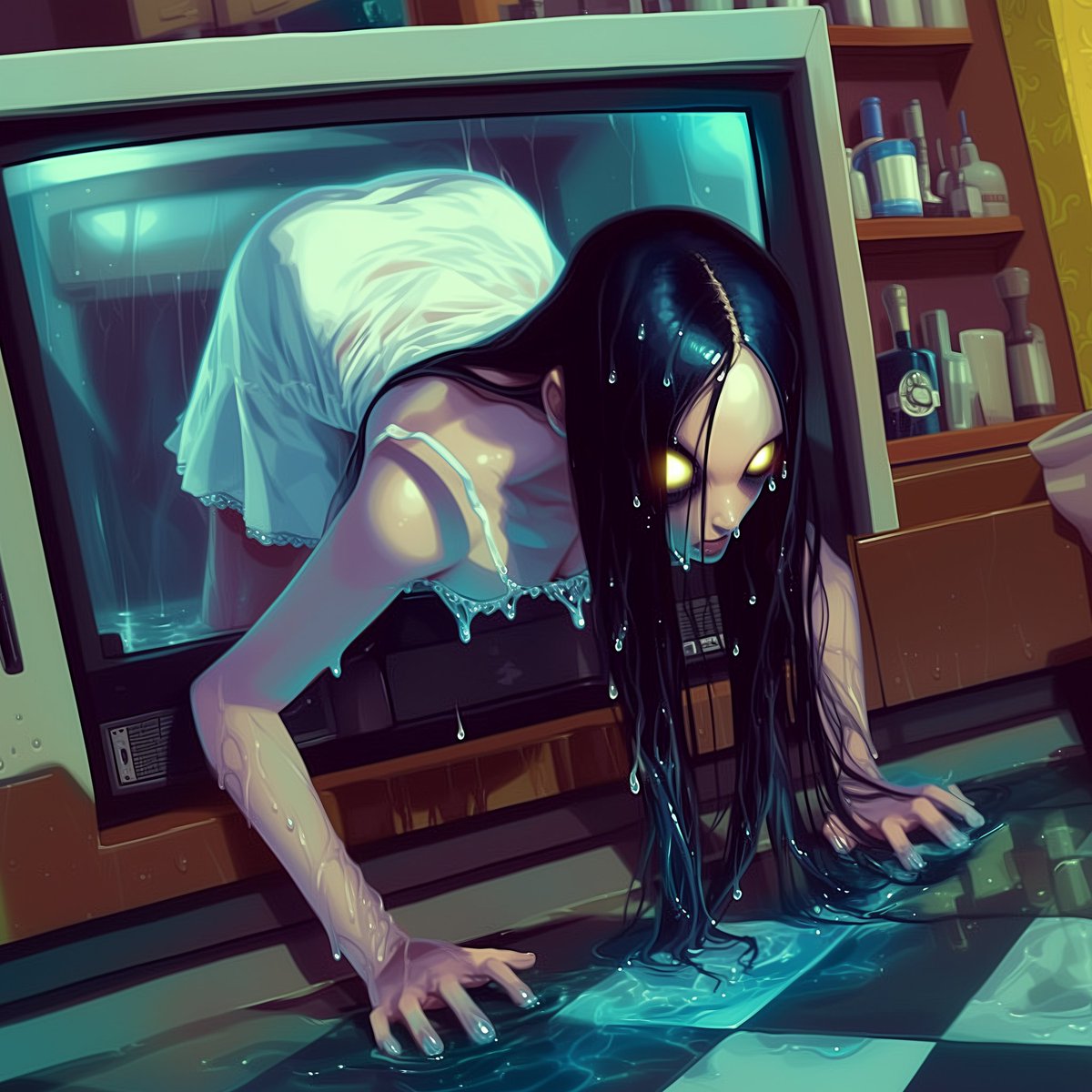 Cindy, the TV is leaking!