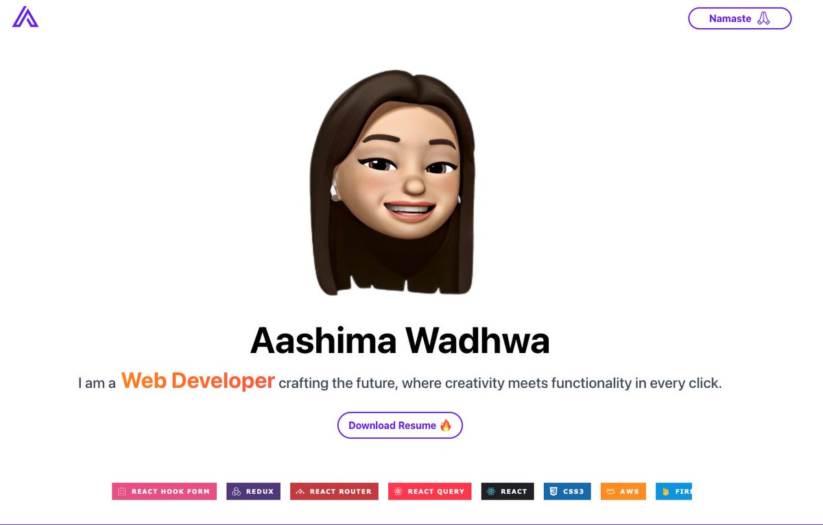 Hello All 👋🏻,
I made a cute little portfolio 🌈, let's make meaningful connections, Looking forward to connecting with you all!

𝐏𝐨𝐫𝐭𝐟𝐨𝐥𝐢𝐨:  aashima-wadhwa.vercel.app

 #ProfessionalConnections #Portfolio #Networking #LetsConnect #buildinpublic