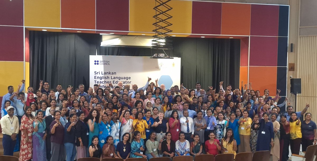 lkBritish's tweet image. Collaborating with the Ministry of Education, our recent Sri Lankan Teacher Educator Conference hosted 200+ educators from 🇱🇰, the region, &amp;amp; the UK, exploring themes such as AI in language education. Participants found the experience insightful &amp;amp; informative.

#EnglishProgrammes