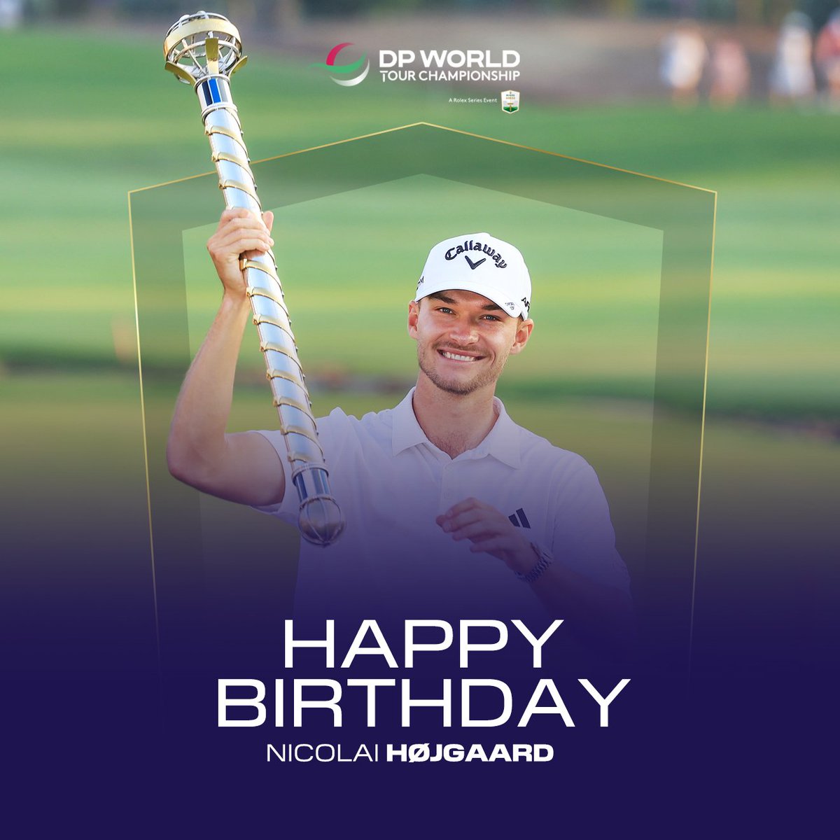 Happy birthday to our defending champion, Nicolai Højgaard! #DPWTC #RolexSeries