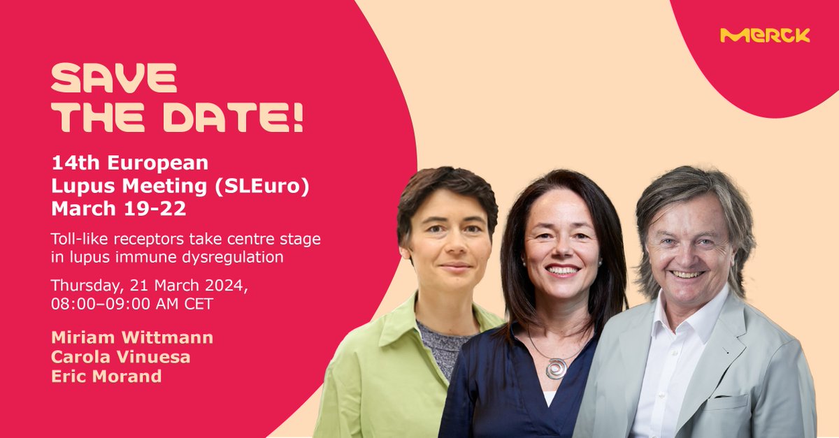 📢 We’ll be at the 14th European Lupus Meeting in Bruges on 21st March, where we’re hosting a seminar discussing lupus immune dysregulation. Find more information here: lupus24.be 👋 See you soon @SLEuroSociety #Lupus #SLEuro #HCPsOnly