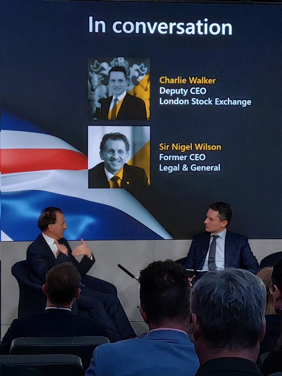 Sir Nigel Wilson @landg_group
 joins Charlie Walker @LSEplc 
In conversation on the strength and vitality across the UK and the value of listing in London.
'The UK is full of entrepreneurs'
@MostAdmiredUK
@LSEplc
@EchoResearch