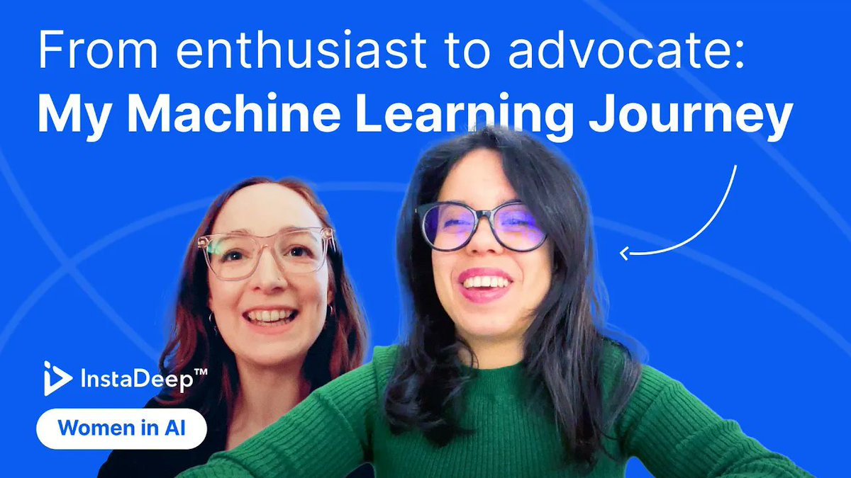 🎧 Episode 2 of “Women in AI“ is live! <a href="/AmelSellamii/">Amel Sellami أَمال السّلامي</a> and Rebecca Jeffers talk about sharing machine learning knowledge and how growing the circle creates new opportunities for everyone.
Full episode here 🎥 : youtu.be/vZ7CW4oYVAs
#womeninAI #womeninscience #IWD2024
