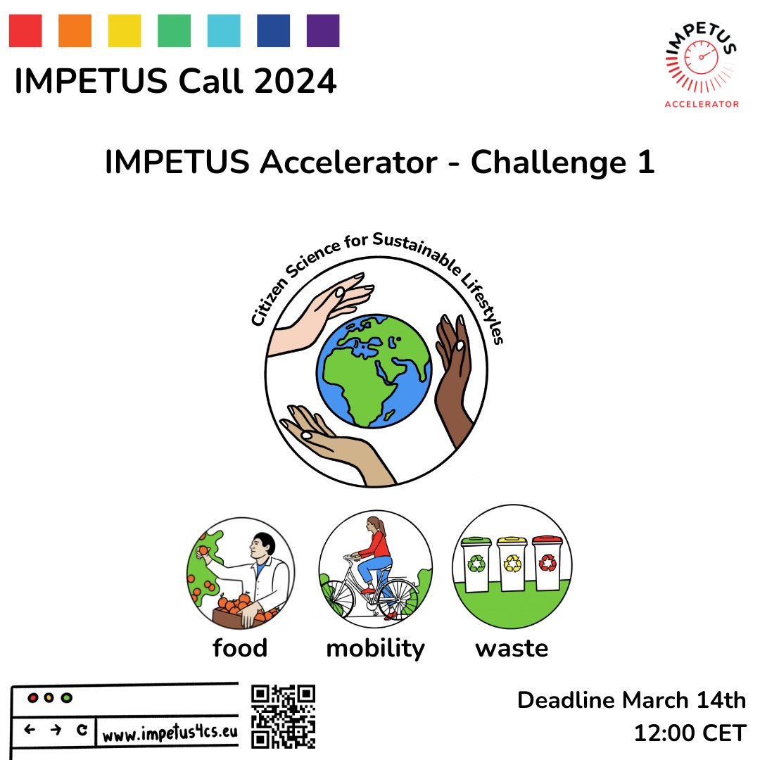 impetus4cs's tweet photo. Only a few days left to apply for the #IMPETUS4CS accelerator programme!
If your project focuses on one of our challenges and would benefit from #funding and #support. We want to hear from you!
Deadline - Mar 14 - 12:00 CET
https://t.co/fS6KzTI4eF
#sustability #justice #equity https://t.co/LAt9VqMPcl