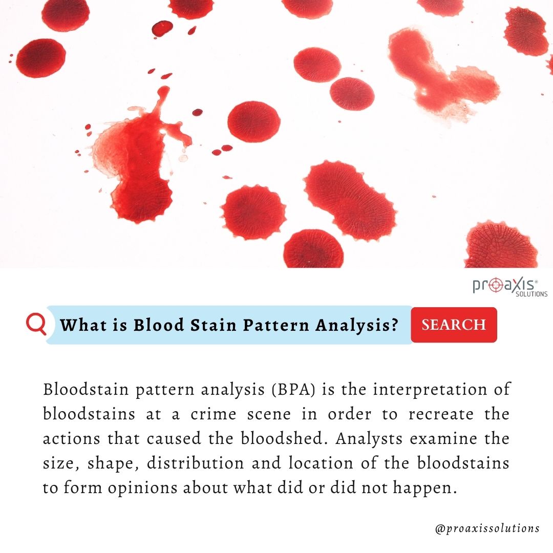 ProaxisScitech's tweet image. Have you heard of Blood Stain pattern analysis?

Follow @proaxisscitech

#bloodstainpatternanalysis #BPA #forensics #CrimeSceneInvestigation #CSI #bloodstainanalyst #bloodspatter #ForensicTechnology #forensicinvestigation #forensicdetails #proaxissolutions