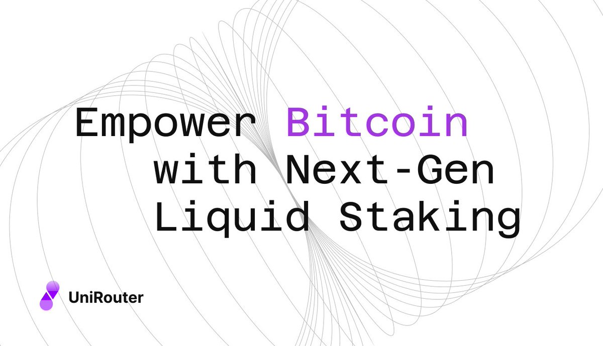 ⚡️ Empower Bitcoin with Next-Gen Liquid Staking UniRouter introduces liquid staking, cross-chain asset transfers, and EMV-compatible messaging functionality to the #Bitcoin network. $URO #LSD