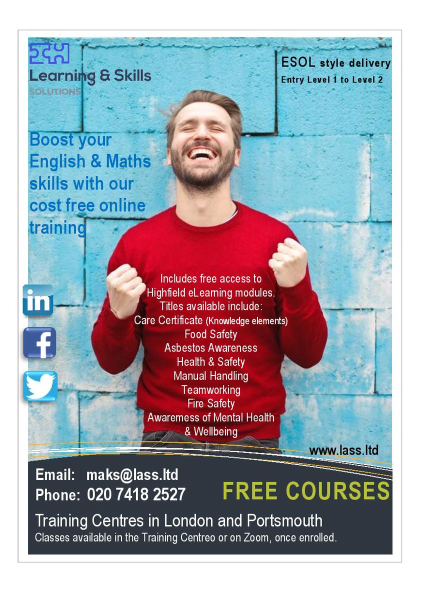 Join us to improve your English and Maths skills - Fully funded (subject to eligibility)