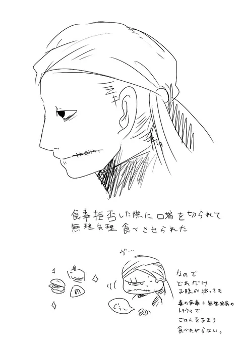 @pc_TL 筆慣らし
口元の傷について 