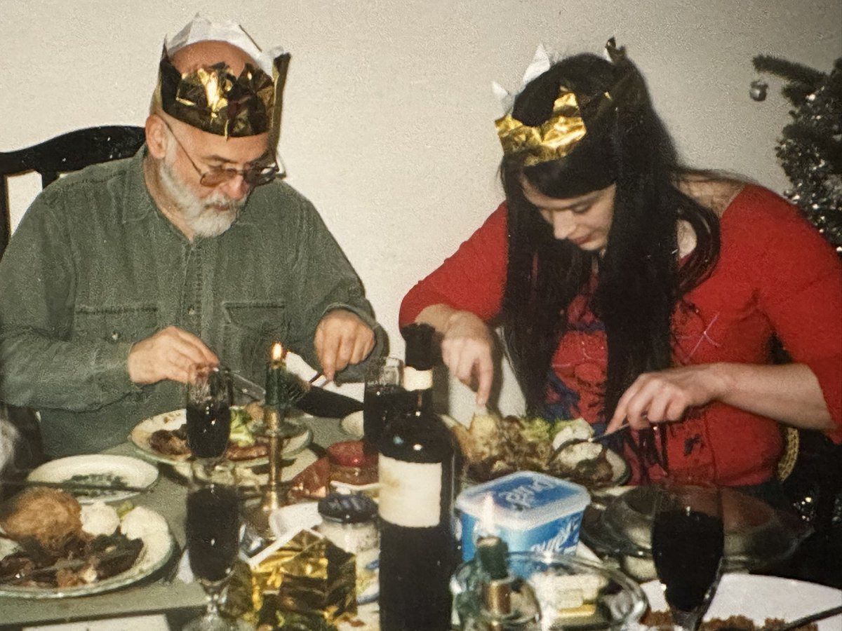 Dad… it’s been 9 years. In our family collection of blurry, squinty and poorly composed photos around the world, I found this - a typical Pratchett shot since we are 1)Not looking at the camera 2)focused on food and 3) embracing hat wearing. The trifecta. Miss you always. ❤️