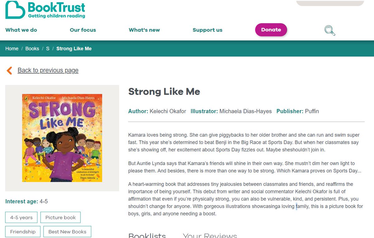 MKlitfest's tweet photo. Kelechi Okafor + Michaela Dias-Hayes' brilliant  #StrongLikeMe is a @Booktrust  Best New Book for March. And they're joining us on 6 April in CMK Library! Tickets: https://t.co/DOgeJeqSup
#childrensbooks #kidsbooks #picturebooks #miltonkeyneskids @kelechnekoff @HayesDias https://t.co/JcLaB6aATW