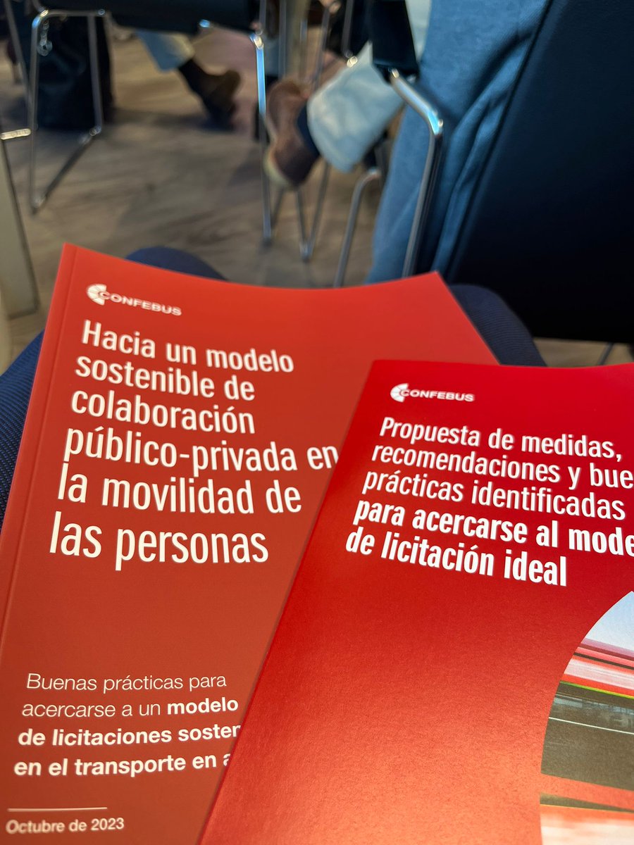 Hoy estamos con @ConfebusSocial en la presentación del informe “Hacia un modelo sostenible de colaboración público-privada en la movilidad de las personas” @rjbarbadillo