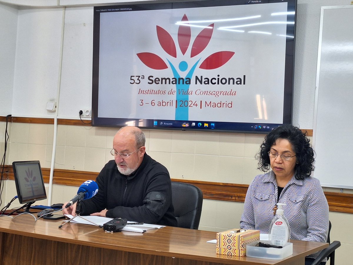 Hoy presentamos a los medios de comunicación los detalles de la 53° Semana Nacional de Institutos de Vida Consagrada #53SemanaVC, que tendrá lugar del 3 al 6 de abril en Madrid y en formato online, bajo el título 'Comunión y Fraternidad'.