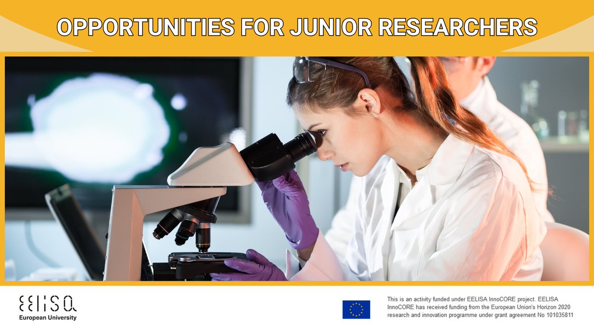 ⭐ Calling all Junior Researchers! ⭐
Looking for exciting research opportunities and academic positions? #EELISAInnoCORE has curated a platform with open calls exclusively for you! 🔎

Check out the platform at bit.ly/3wQLp31 and kickstart your career journey with us!