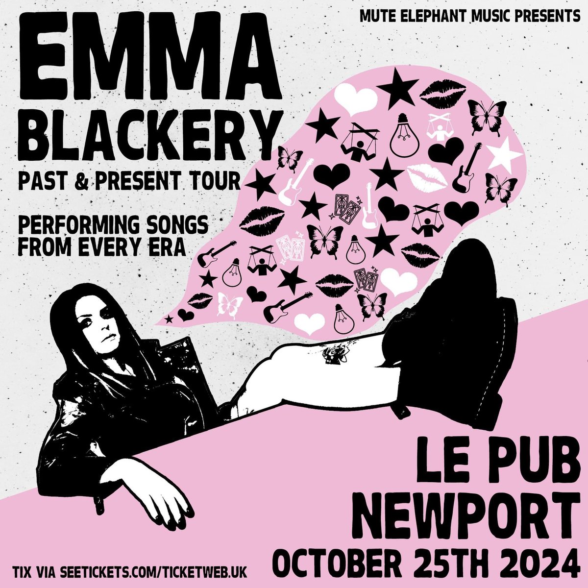 😍 Just announced! 😍 @emmablackery is coming to Le Pub on 25th October 2024 😁 With a musical career spanning over ten years, Emma will be performing songs from every release for the very first time on the all-new Past & Present tour. After creating her YouTube channel in