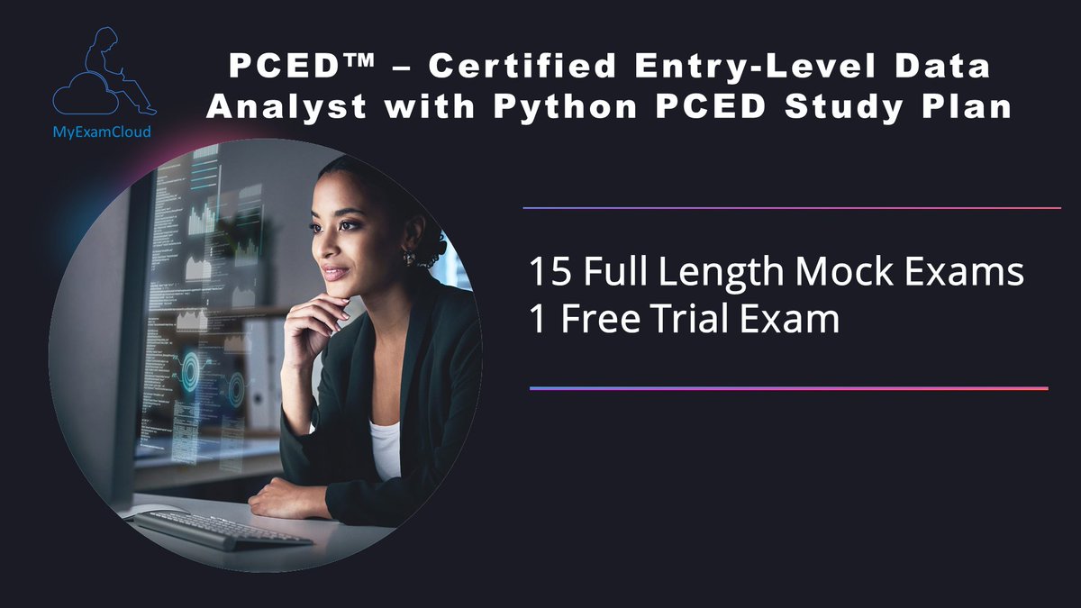 pythonfreshers's tweet image. MyExamCloud PCED Practice Tests
myexamcloud.com/onlineexam/pce…

#python #pythoncertification #pccd #pced3001 #myexamcloud #freshers #software #coding #developers