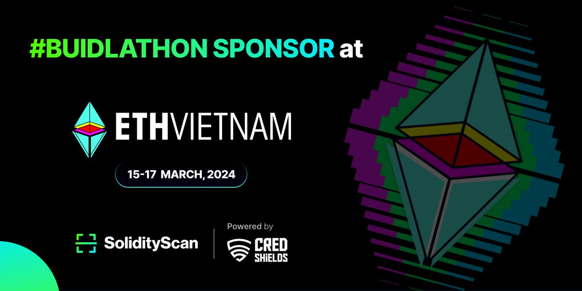 Excited to be a proud #BUIDLATHON Sponsor of @eth_vietnam, the ultimate Hackathon happening from March 15th to 17th! Our vulnerability scanning platform will ensure top-notch security for all #BUIDLers participating in this exciting event. A prize pool of $50,000 worth of…