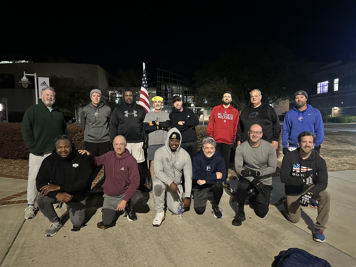 15 @F3ENC PAX for Meadow Madness at #eaglesridge this morning
“On the other side temporary pain if you can get through the temporary, you’ll meet your other self” 
-Napoleon Hill 
#WinTheDay