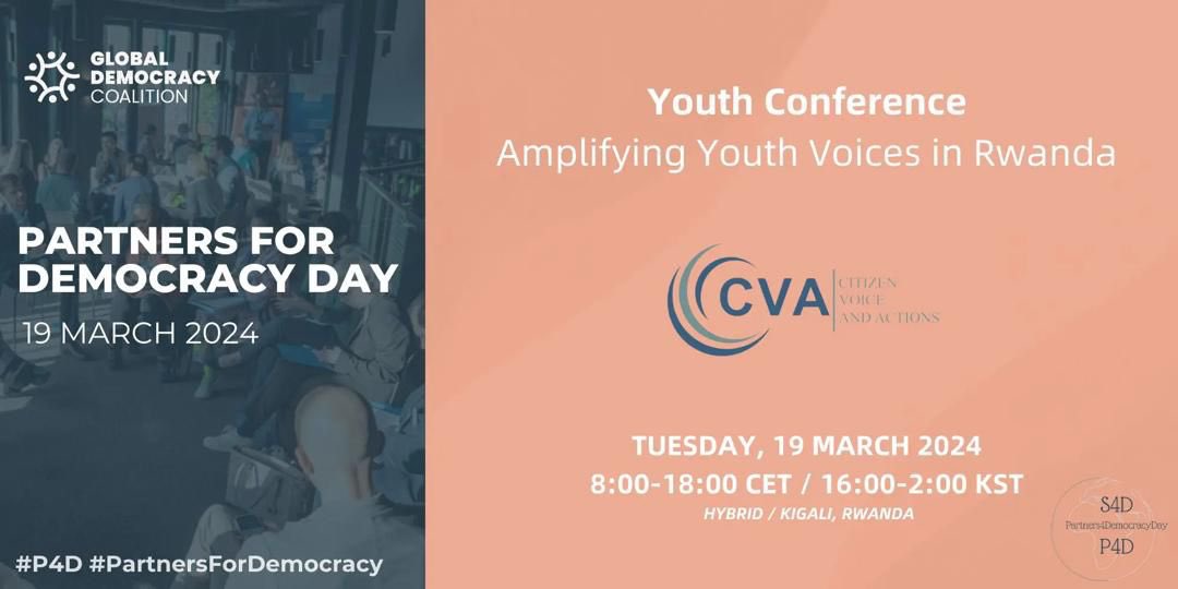 Grateful to @CVA_Rwanda for the invitation to the #YouthConference at Olympic Hotel, Kigali, on March 19, 2024, themed 'AMPLIFYING YOUTH VOICES.' Excited to represent @HU_Organization. Let's join forces for Youth Participation in Democratic Governance.  @AHPatrick05 @CVA_Rwanda