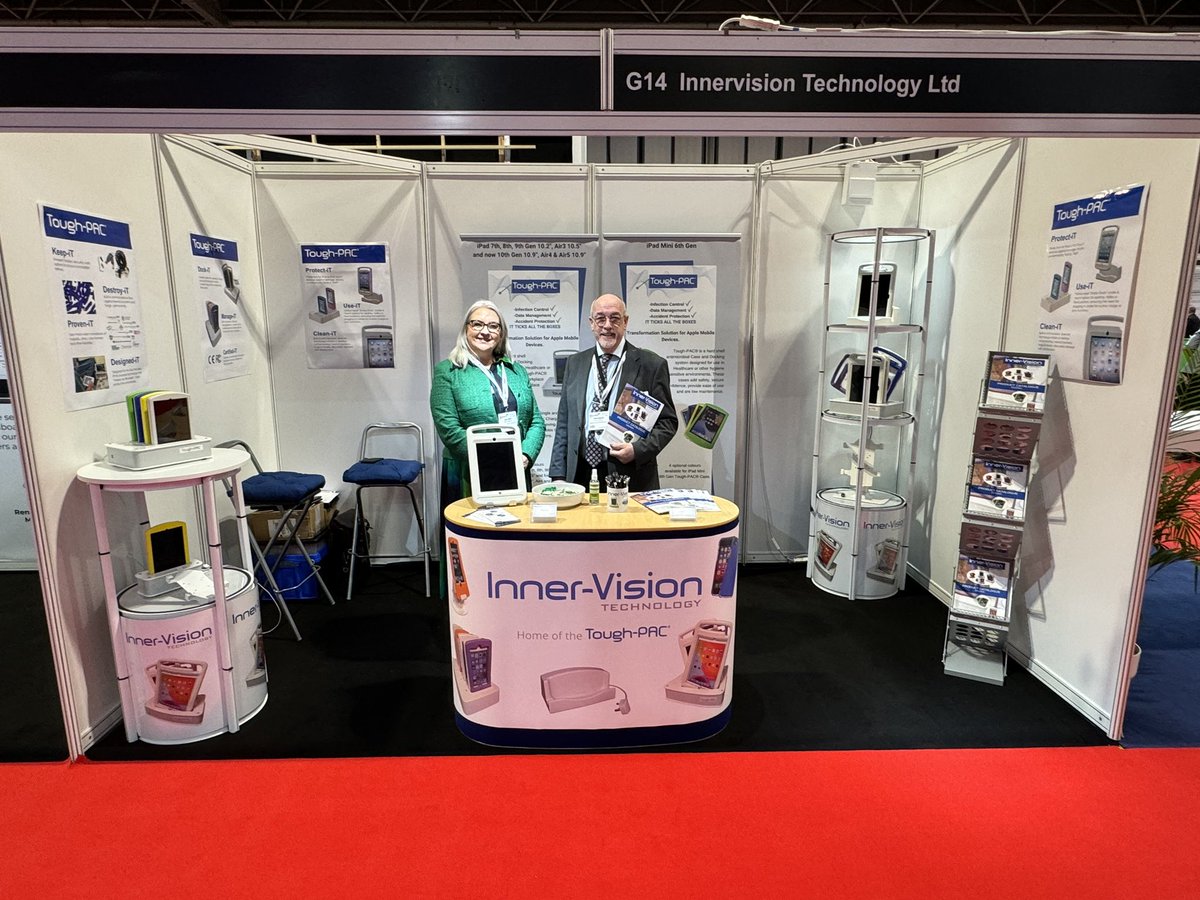 Today our Sales Managers John and Julie are <a href="/DHRewired/">Digital Health Rewired</a> showcasing our Inner-Vision Technology product range. Go along and visit them on Stand G14 to say hello 👋. They look forward to speaking with you. 
#Rewired24 #REWIRED24 #digitalhealth #toughpac <a href="/DHRewired/">Digital Health Rewired</a>