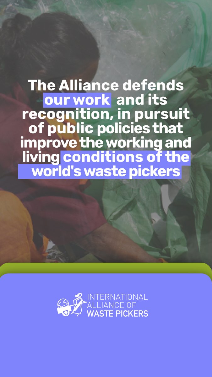 In May of this year we will be holding the First Elective Congress of the International Alliance of Waste Pickers.

🤔But first of all, do you know what the Alliance is?

Here we tell you 👇

#1ElectiveCongress
#InternationalAllianceOfWastePickers
#wastepickers