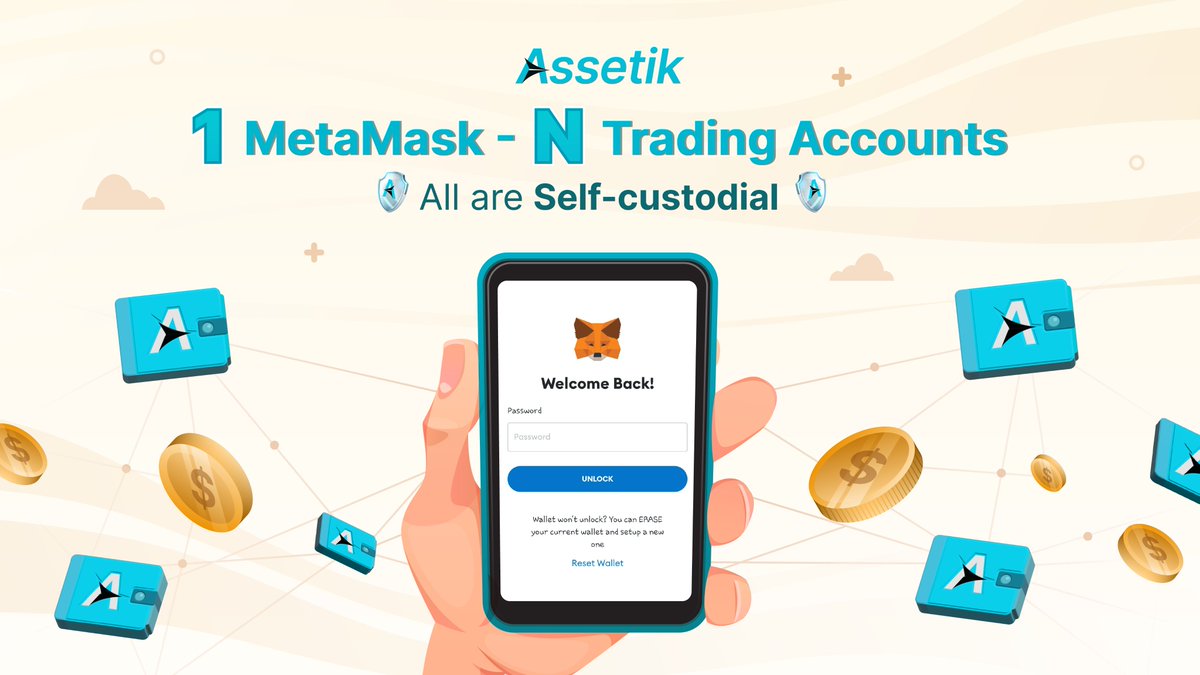 assetik_io's tweet photo. 🌟By connecting your @MetaMask Wallet to #Assetik, with just 1 wallet, you'll have many #AbstractAccounts for trading

More importantly, you can easily manage all the #trading accounts &amp; retain full control over them
📌It's all in your hands!

👉Try NOW: https://t.co/ECv1fms4BR https://t.co/pJWVKLnPVi