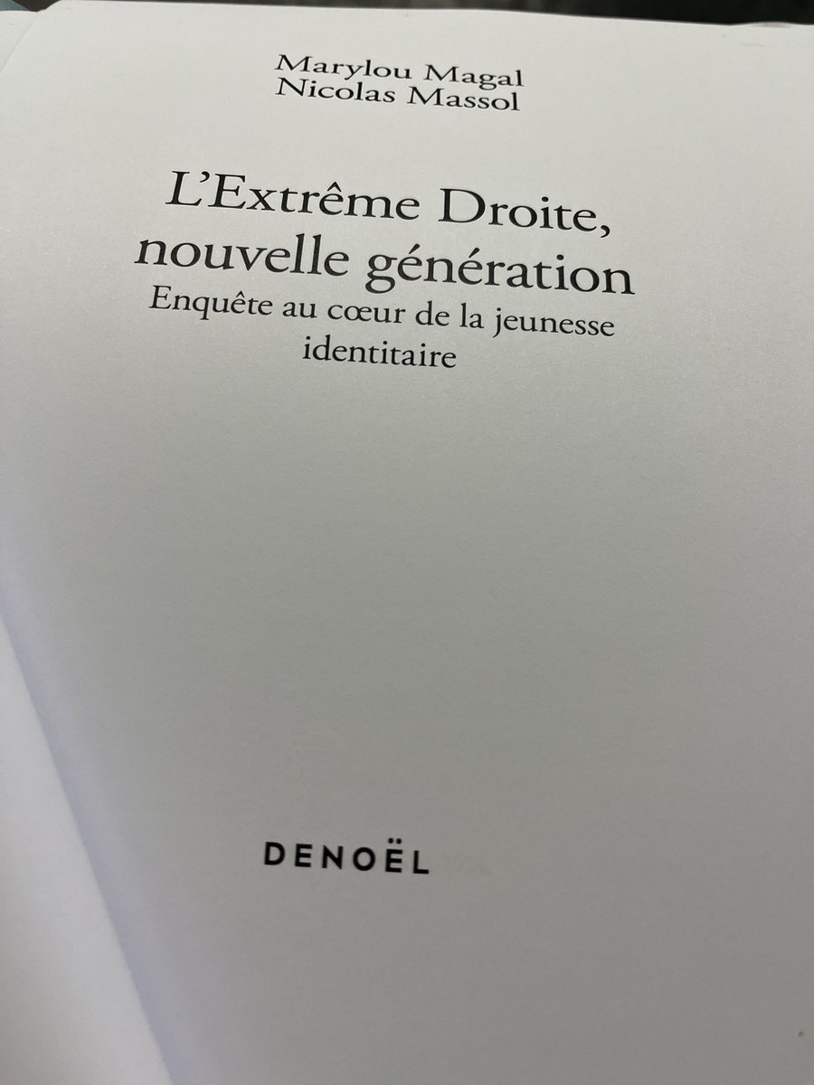 L’Extrême droite, nouvelle génération Une enquête à retrouver début mai en librairie ⏳@nicolasmassol1