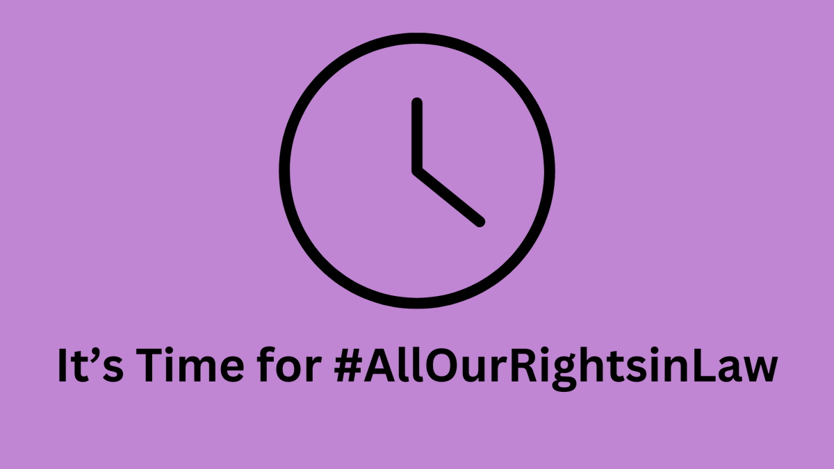 📣#AllOurRightsinLaw Civil society voices on Scotland’s new human rights law

🗓️Thursday 14 March 2024
⏰1pm 2.30pm

An interactive session with an accessible update on where things are at with advancing children’s rights, & on the wider Human Rights Bill

eventbrite.co.uk/e/allourrights…