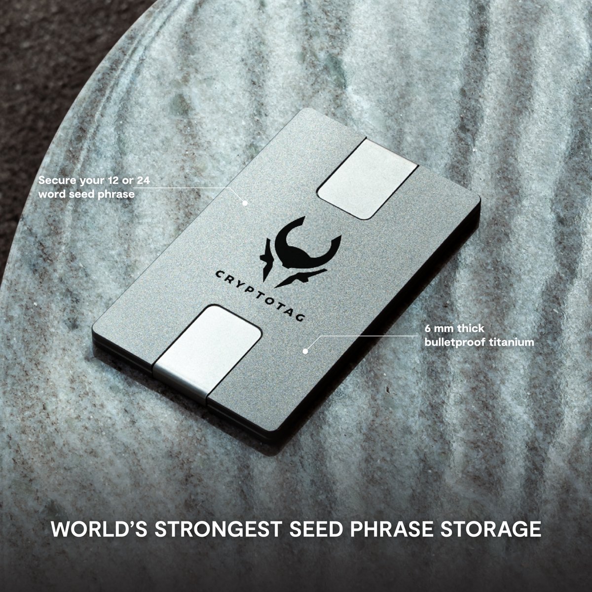 CRYPTO_TAG's tweet image. Metal of the gods ⚡️

· Bulletproof
· Acid-resistant
· Fireproof up to 1665°C / 3029 °F
· Acid-resistant
· Bulletproof

Level up your self-custody setup now. 

#bitcoin #cryptotag #Ledger #Trezor