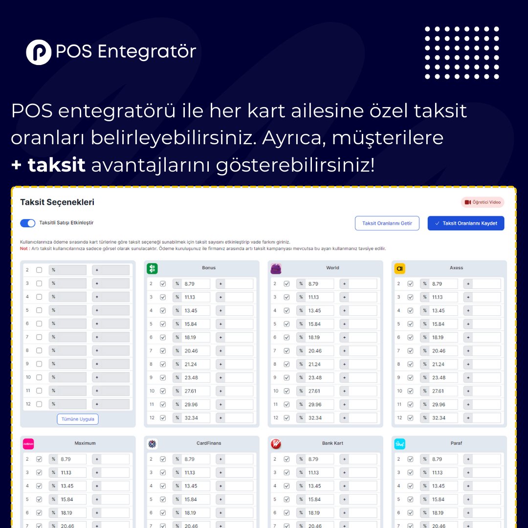 GurmeHub's tweet photo. Taksitli satış özelliği ile satışlarınızı büyük oranda arttırabilirsiniz, e-ticaret sitenizde taksitli satış avantajı sunarak dönüşümlerinizi yükseltin! #pos #woocommerce #wordpress #taksit https://t.co/RDZUMQt5RC