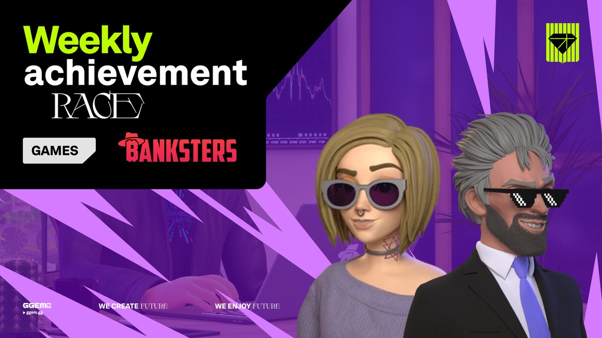 🏁 GET READY FOR A NEW WEEKLY ACHIEVEMENT RACE!

This week we are going to play <a href="/BankstersNFT/">Banksters (🏦,💰)</a> 🏦

Play it for a whole week, achieve the Highest Place in the leaderboard, and submit your achievements to our team by this Sunday. We will reward players with the best results!

🎁