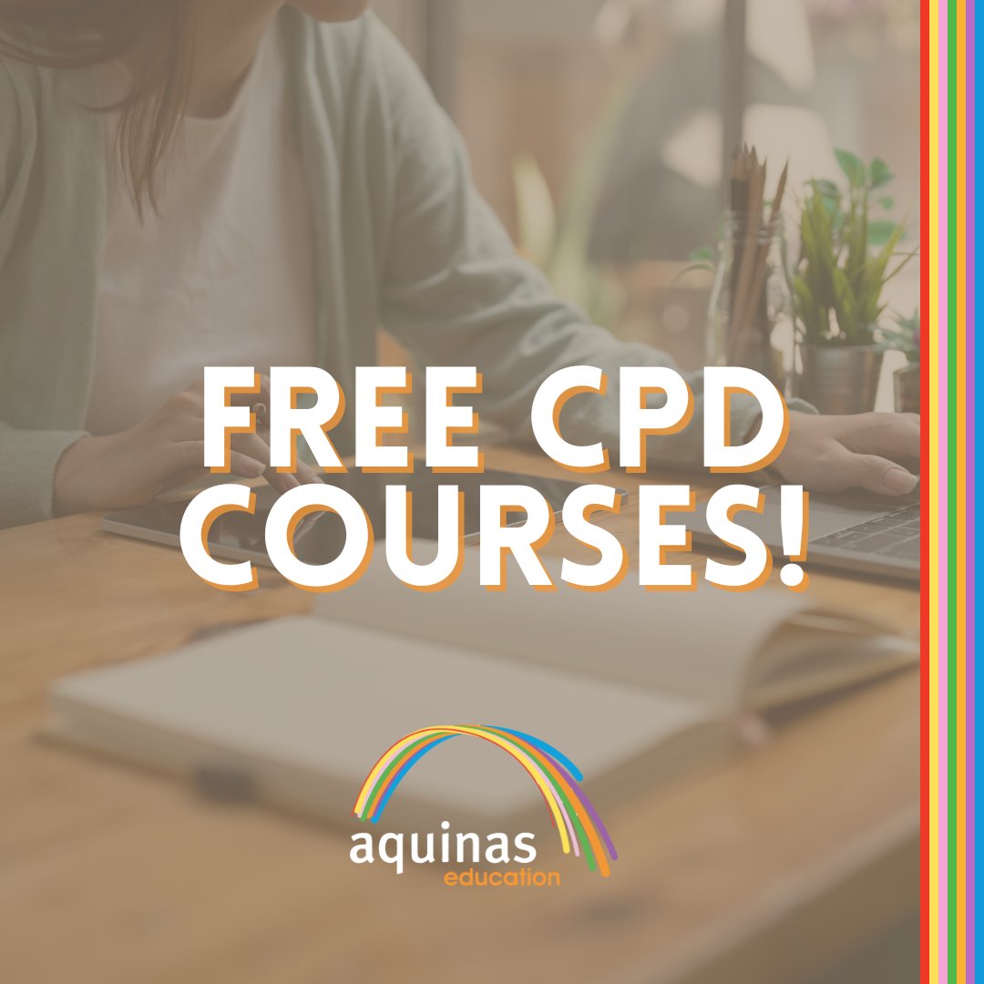 CPD courses 🌈 Are you interested in enhancing your teaching skills and knowledge through upskilling? Aquinas Education are offering free CPD courses to all registered candidates. Contact Aquinas today for more information or to apply for a course! #cpdcourses #upskill…