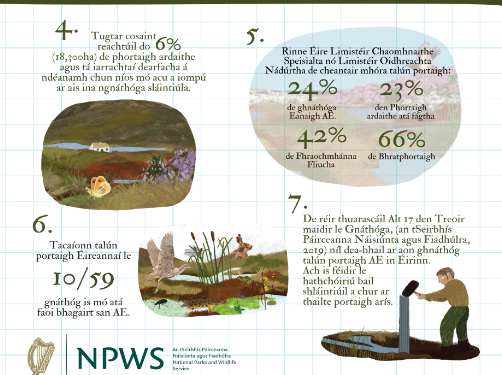 Ceiliúradh seachtain na Gaeilge linn ag foghlaim faoi Thailte Móna agus a dtábhacht trí Ghaeilge. #seactainnagaeilge #natureconservation #biodiversitY #protectnature @NPWSIreland